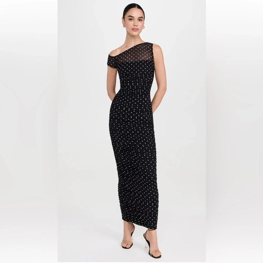 AFRM Elegant Black Polka Dot Dress - Picture 5 of 5